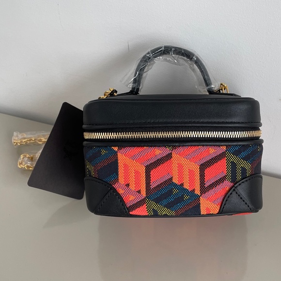 MCM Cubic Jacquard Crossbody | Multi-Color | Small - Picture 3 of 10